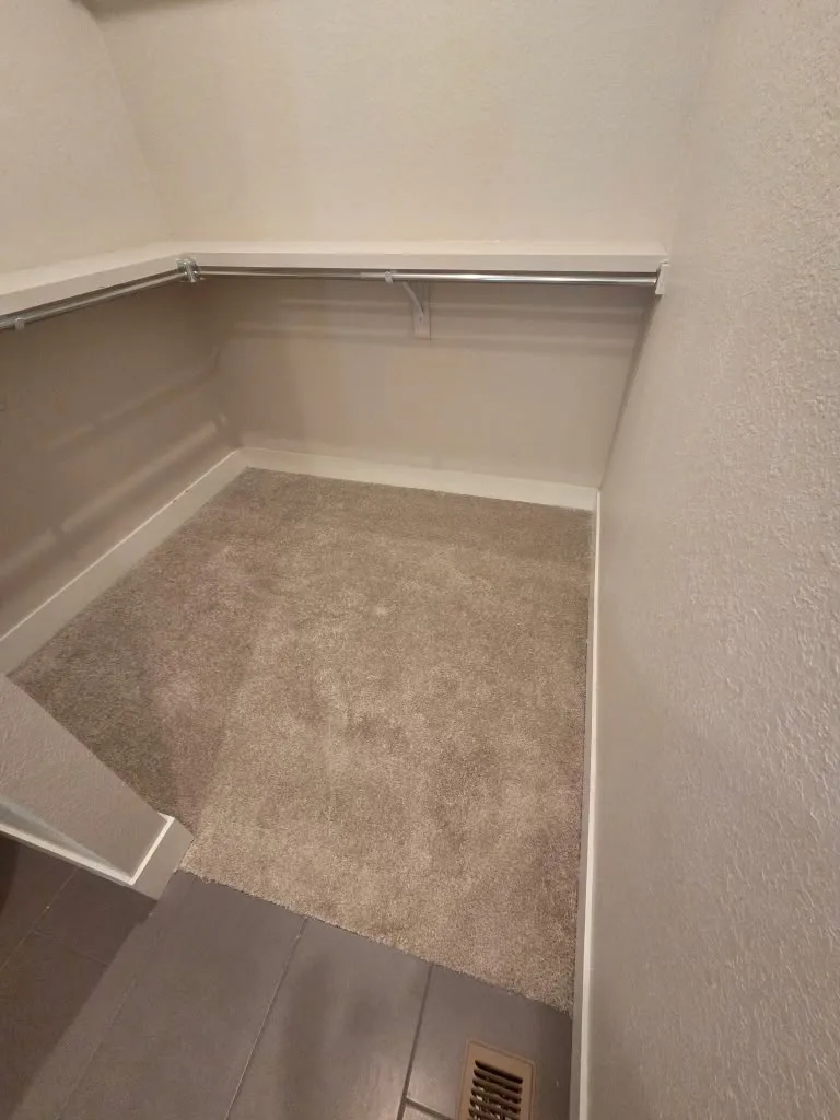 Close view of clean carpet in a corner